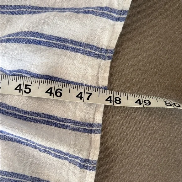 Rails Tina Villa striped dress size L. Blue & White striped Maxi Dress - Picture 12 of 13